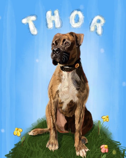 Custom Pet Portrait | Digital Download